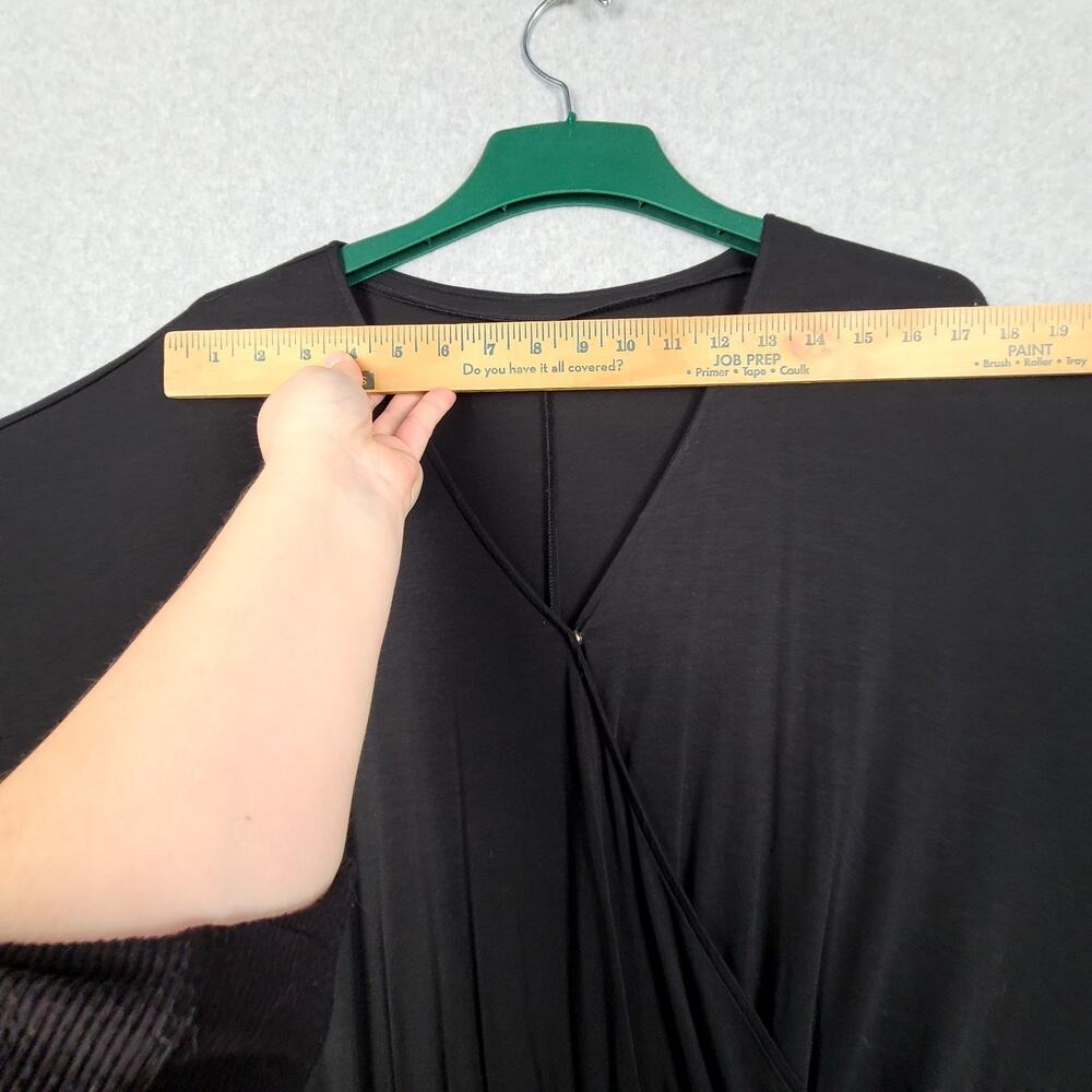 Garnet Hill Prato Knit Boatneck Kimono Sleeve Wide Leg Jumpsuit Black Medium NEW - Picture 9 of 13